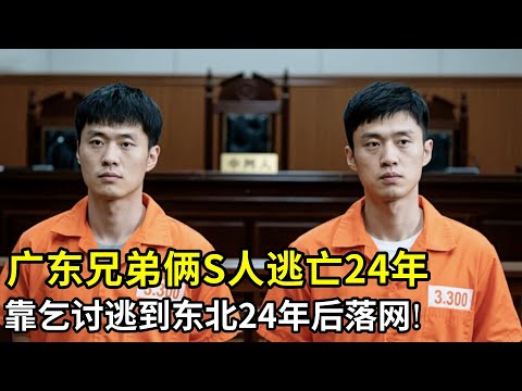广东兄弟俩S人逃亡24年后被捕!连刺小伙24刀,靠乞讨逃亡到东北,24年后在东北落网!