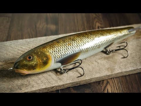 Lure making master class | carving a giant sucker glide bait