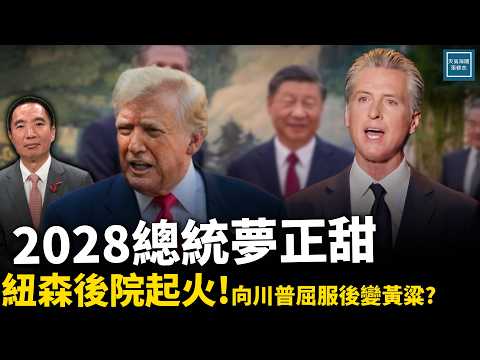紐森2028總統夢正甜，後院起火、向川普屈服後變黃粱？｜天高海闊張修杰20251113