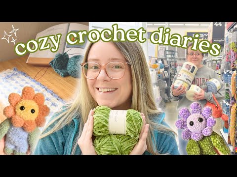 Crochet with me! Trying new yarns, studio updates, and finishing WIPs