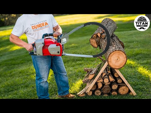 Fastest Automatic Firewood Processing Machine | Homemade Modern Wood Cutting Chainsaw Machines #10