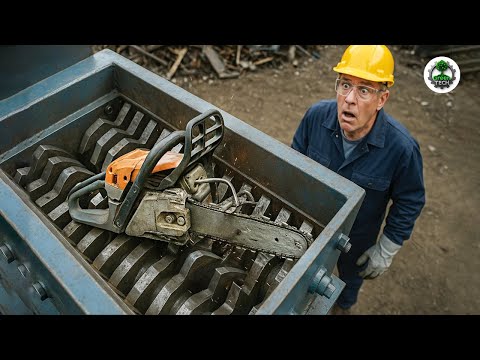 Extreme Dangerous Wood Chipper &amp; Shredder Demolitions: Crushing Everything in Sight! #41