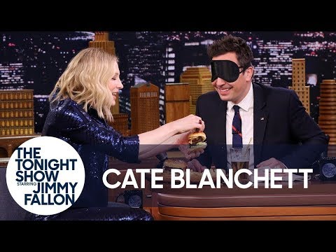 Cate Blanchett Gives Jimmy a Blind Burger Taste Test