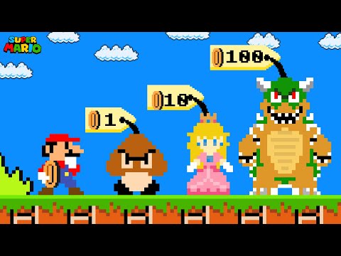 Super Mario Bros. but Mario Can Buy Everything