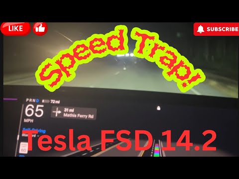 FSD 14.2 Sees What Humans Miss-Watch This Speed Trap Breakdown!"