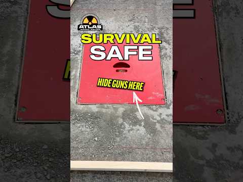 This floor safe is perfect for hiding your guns & ammo! #atlassurvivalshelters