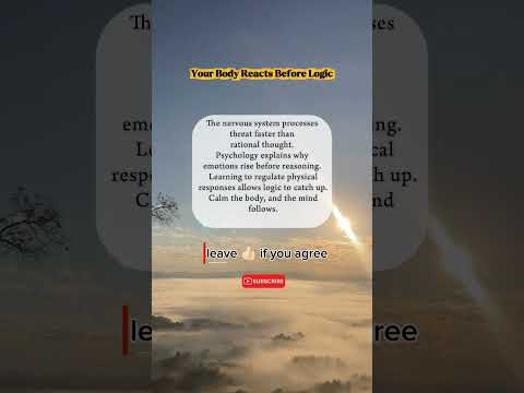 Your Body Reacts Before Logic