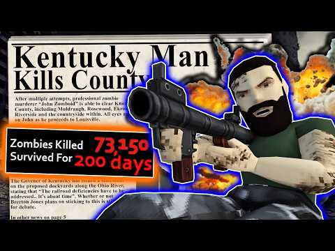 I Survived 200 Days And Killed 73,150 Zombies in Project Zomboid