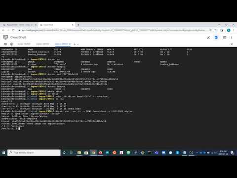 Introduction to Containers Using Google Cloud Shell