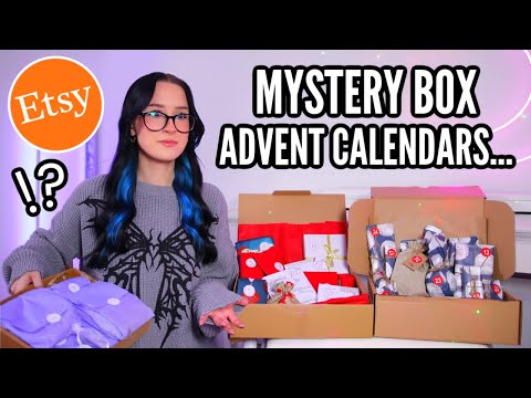 I Bought MYSTERY BOX ADVENT CALENDARS From Etsy...