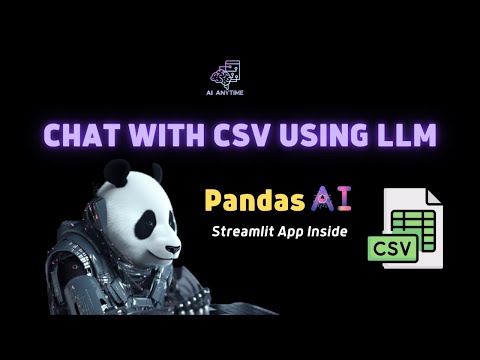 ChatCSV Streamlit App: Chat with CSV files using PandasAI and OpenAI
