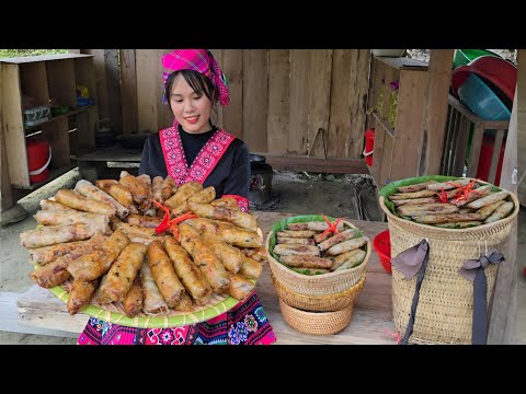 Single mother's traditional spring roll recipe to sell at night market | Em Tên Toan