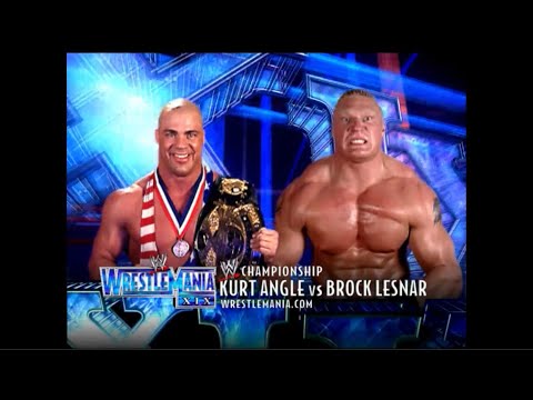 Story of Kurt Angle vs. Brock Lesnar | WrestleMania 19