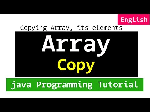 Copying Array and its Elements | Java Programming