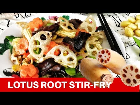 How to cook lotus root stir-fry  (Ep 6: Quick and easy Asian food)