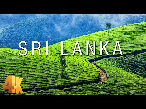 FLYING OVER SRI LANKA (4K UHD) - Soft Music With Wonderful Nature Videos For Relaxation On New TV