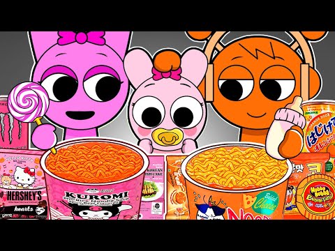 Incredibox Sprunki - PINKI BUYS HER FIRST HOUSE! Convenience Store Food Mukbang Animation | ASMR