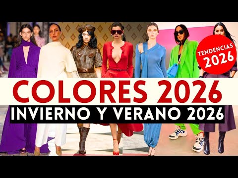 🔴¡10 COLORES TENDENCIA PARA EL INVIERNO Y VERANO 2026! | Mia Moda
