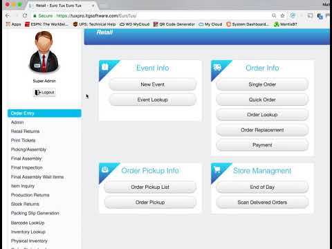 TuxPro - Ordering Demonstration