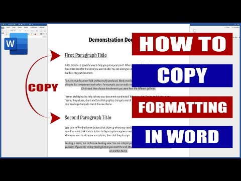 How to Copy Formatting in Word | Microsoft Word Tutorials