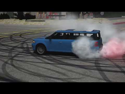 Assetto Corsa Burnouts in La In  A Ford Flex