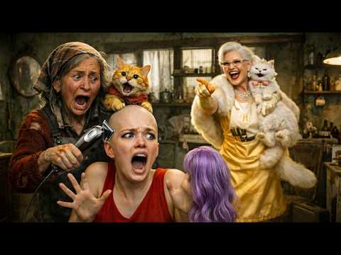 😱 Mrs.Ruth & Her Kitten Opens A Hair Salon But Mrs Helen's Prank Gone Too Far ✂️ #cat #story