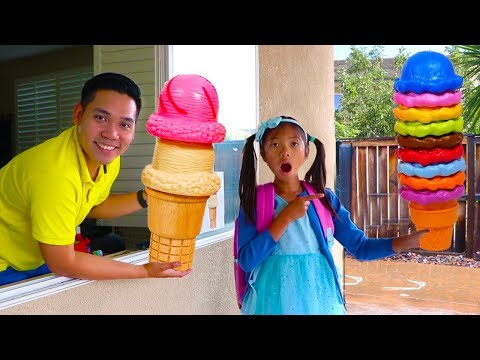 Wendy Pretend Play w/ Ice Cream Delivery Drive Thru Toy Store