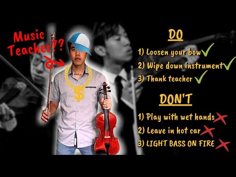 How to take care of your orchestra instrument but it’s a rap