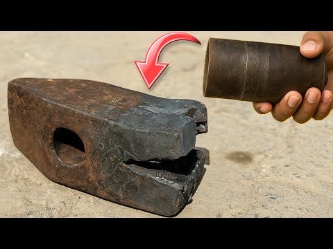 Lathe Project: Repairing a Broken Hammer with a New Steel Shaft on the Lathe 