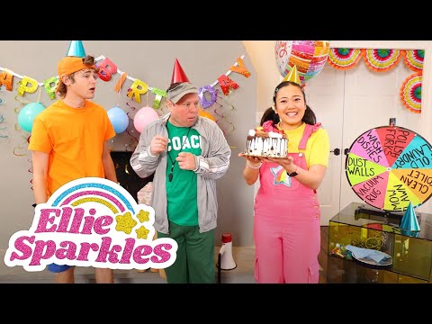 Ellie's Birthday Spin the Wheel GAME! | Ellie Sparkles Show