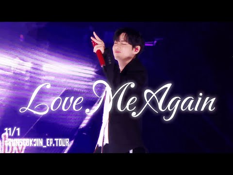 [4K] 251101 Love Me Again V Taehyung 💙🎸⚡️ #RUNSEOKJIN_EP.TOUR ENCORE IN INCHEON DAY 2 방탄소년단 뷔 직캠