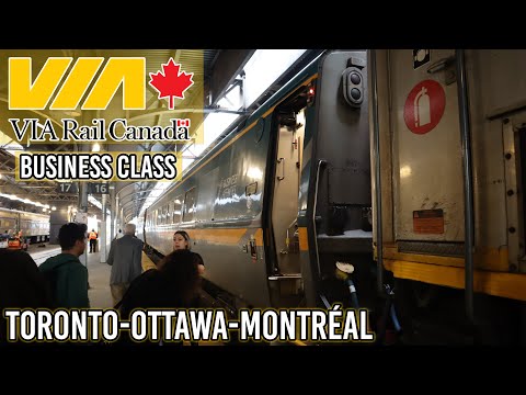 Riding Via Rail's Corridor Service | Business Class | Toronto-Ottawa-Montréal