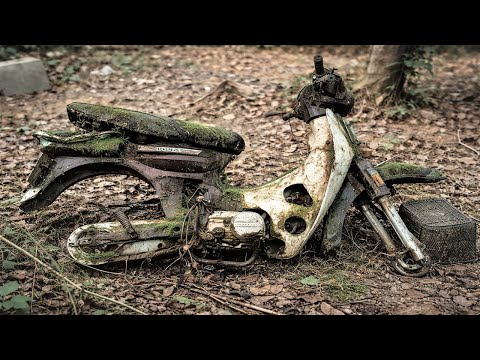 Restoring An Abandoned Classic Honda Dream, Severely Damaged, Rusted, And Moss Covered Over Years