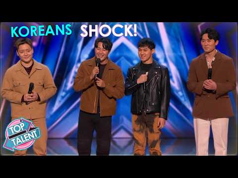 Korean Group 🇰🇷 Perform One Of The BEST COVERS on AGT! Insane Harmonies!