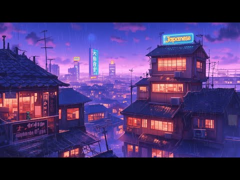 Tokyo Window Rain 🌧️ Peaceful Lofi Hip Hop for Deep Focus • Live Stream by The Japanese Town
