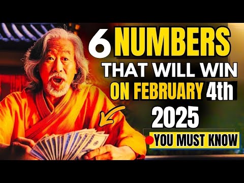 6 Hot Lucky Numbers to FOCUS and GET RICH on Tuesday, February 4th, 2025 🌟 | Buddhist Philosophy