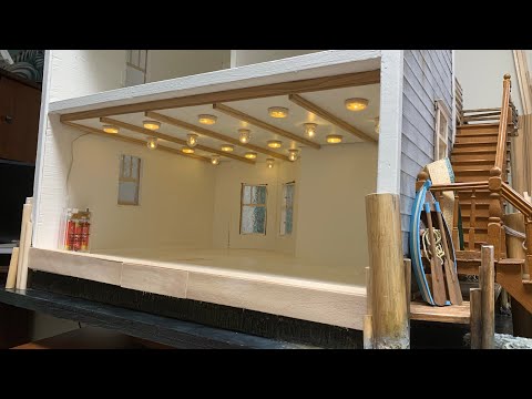 Harbour Light Cottage - Part 6 - Creating a False Ceiling & Lighting for the Nautical Shops Below