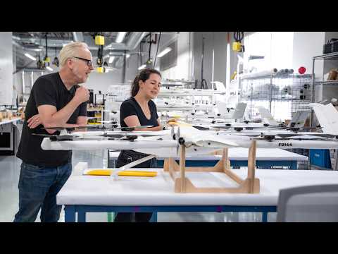 Adam Savage Explores Wing’s Drone Engineering Workshop!