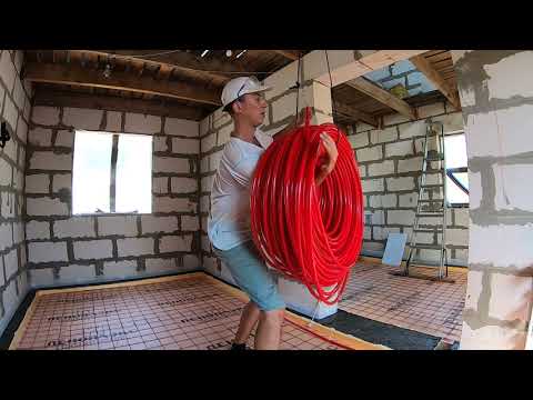 🟢Теплый водяной пол.Весь процесс.Финал