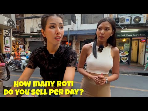 ROTI QUEEN LADY BANGKOK! How Many Roti She Sell Per Day? Thailand Street Food 🇹🇭