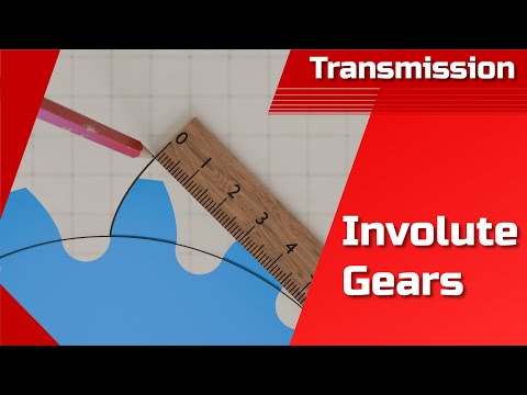 Geometry of involute gears | What is an involute | module | pitch circle | simply explained