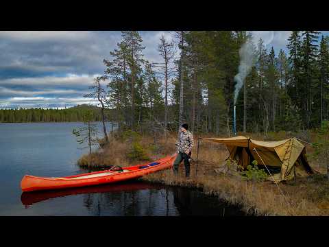 Solo Camping & Fishing Deep in the Nordic Wilderness