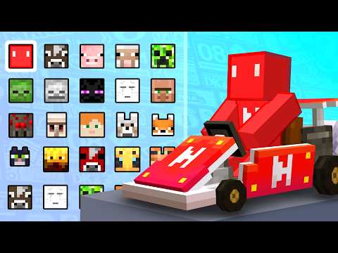 Minecraft But It's Mario Kart