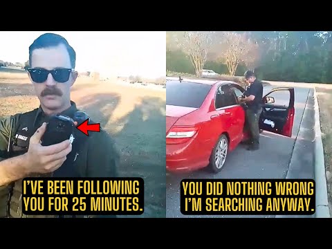 Cop Follows Black Man For 25 Minutes Then Searches His Car For No Reason