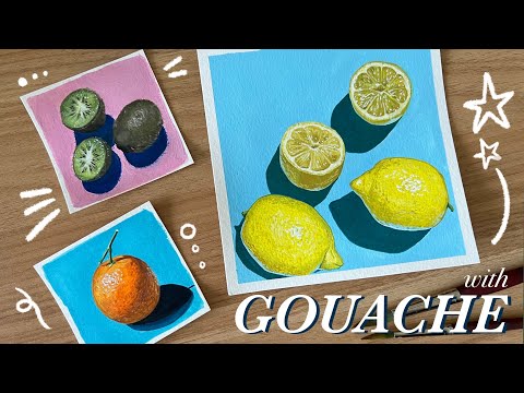 paint with me 💛 still life with gouache and getting out of an art block