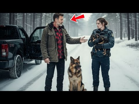 “Get In the Truck…” the Veteran Said — After Finding a Cop and Three Puppies in the Blizzard