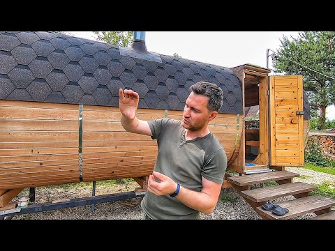 Баня-бочка 3 года. Отзыв владельца, обзор, советы по выбору. Парна 6 на 2.4 кедр квадро.