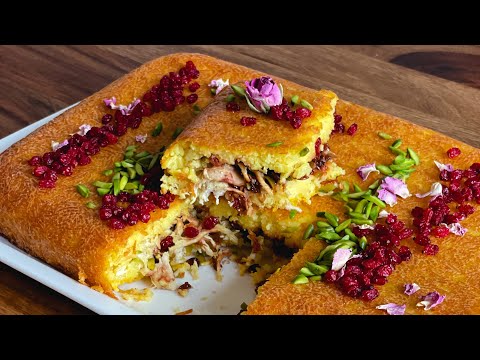 طرز تهیه ته چین مرغ مجلسی به همراه تمام نکات/Chicken Tahchin