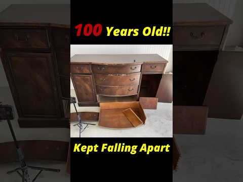 Restoration of 100 year old buffet. #furniturerestoration #furnitureflip