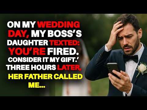 My Boss’s Daughter Fired Me On My Wedding Day Consider It My Gift To You. Then Her Father Called Me.